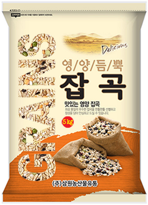 [삼원농산] 귀리/렌틸콩 혼합15곡 5kg, 1개