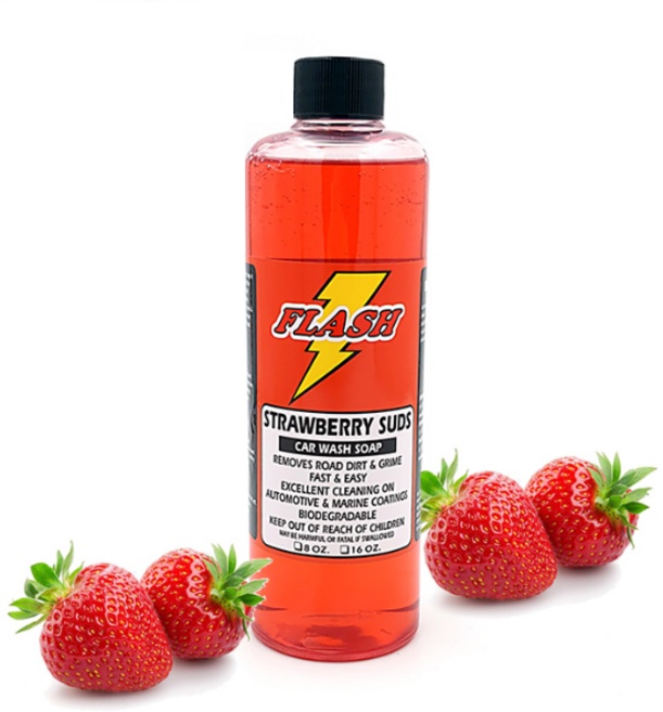 플래시 스트로베리 서즈 중성 차량용 셀프세차 스노우폼 카샴푸 500ml, 1개