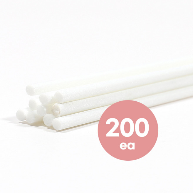 섬유리드 화이트 3mm 200개 (28cm) 디퓨저 스틱 디퓨져, 섬유리드 화이트 3mm (28cm)