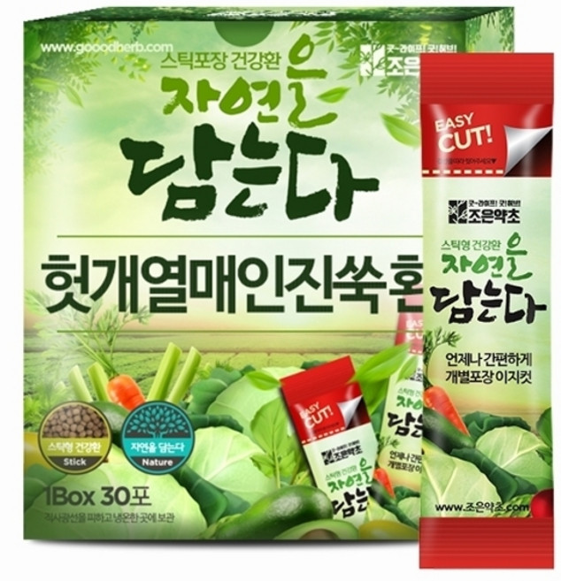 조은약초 헛개열매 인진쑥환 스틱, 90g, 1개