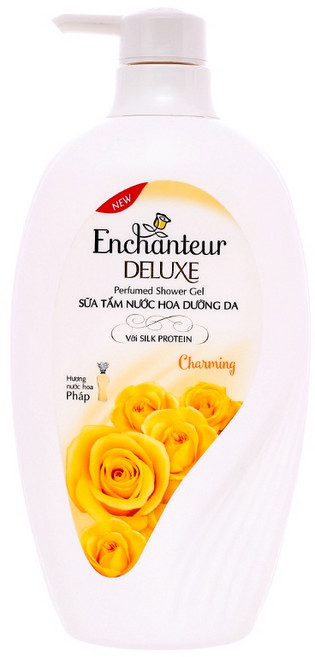 Enchanteur 艾詩 沐浴乳 Charming (黃）650g, 1個, Charming (黃）