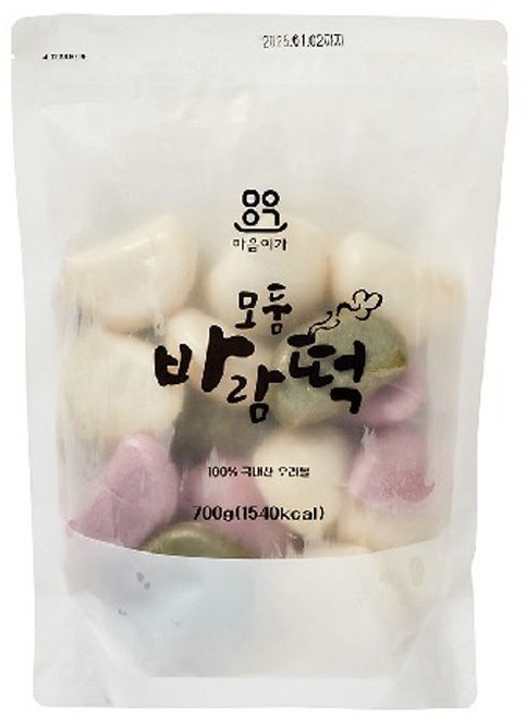마음이가 모둠바람떡, 2개, 700g