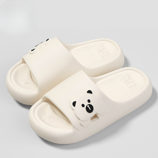 슬리팡 귀여운 곰돌이 슬리퍼 EVA 쿠션 실내화
