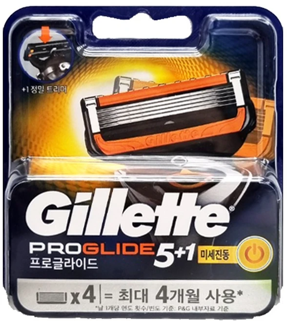질레트 프로글라이드 플렉스볼 파워 면도날 4입 1개, 4개입 - 쿠팡