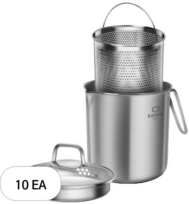 까사니 쿠치나 멀티팟 올스텐 인덕션 냄비 3.3L, 16.5cm, 10개