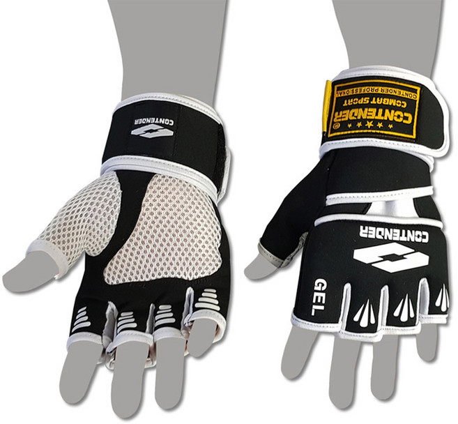 컨텐더 CP-718 PRO 젤 복싱 이지핸드랩 글러브핸드랩, 검정-M