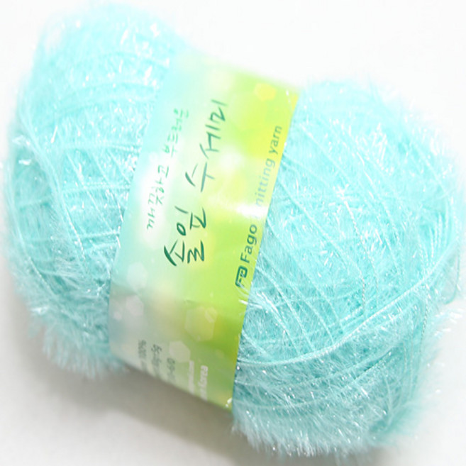 더울 솔잎수세미 뜨개 털실 뜨개실 수세미, 25민트, 1개
