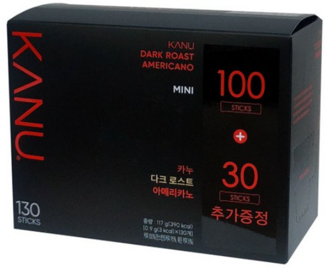 카누 다크로스트 아메리카노 미니, 900mg, 130개입, 1개