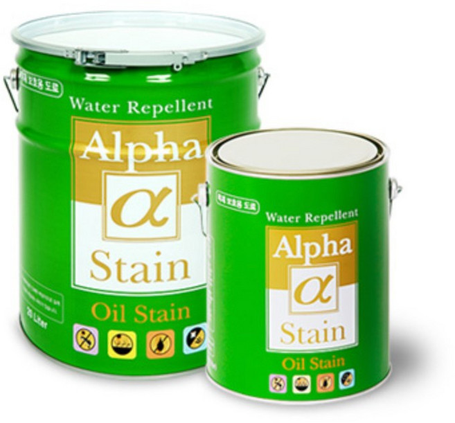 알파 오일 스테인 (목재 보호용) 3.5L, AOS 491 자단, 1개