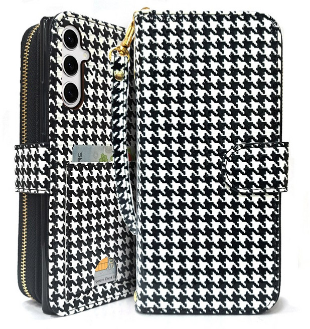 외부지퍼 뉴하운드 빽포켓 지갑형 다이어리케이스