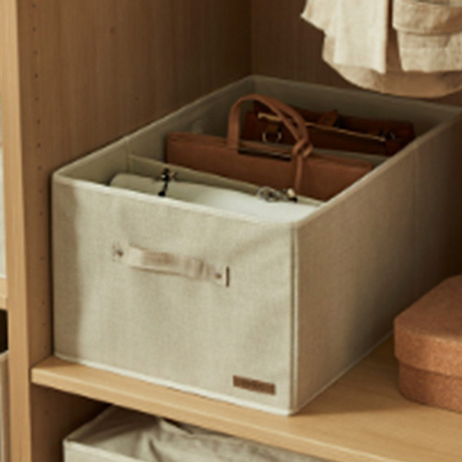 한샘 샘베딩 서랍형 패브릭리빙박스, BEIGE, 2개