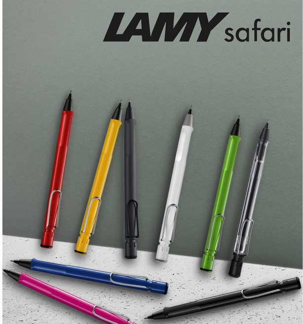 라미 사파리 샤프 0.5mm, 화이트, 1개