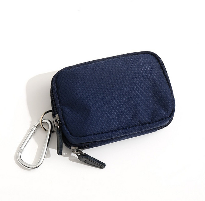 老皮衣櫥 日系尼龍暗紋菱格鑰匙包 多卡夾 零錢包 卡包 小包