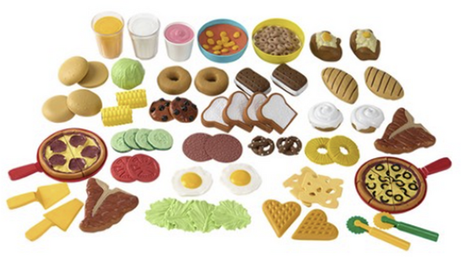 캐스비 플레이 말랑말랑한 음식모형 푸드 67p 세트, 혼합색상, 3세트
