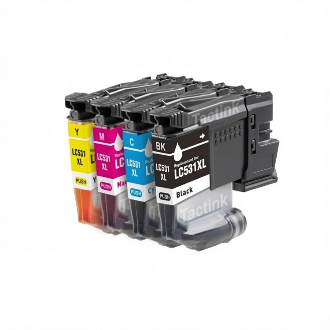 TacTink LC531XL 高容量四色墨水匣 適用 DCP-J1360DW/J1260W/J1310DW, 藍, 1個