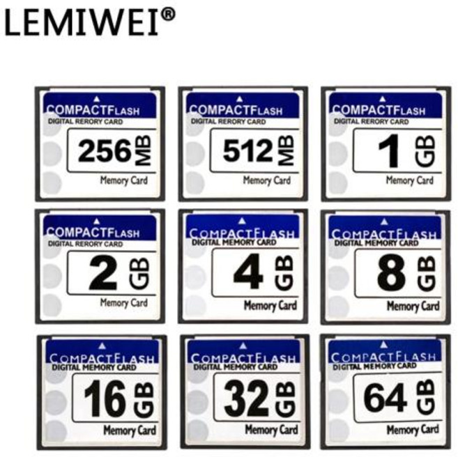 실제 용량 컴팩트 플래시 카드 256MB 512MB CF 카드 고속 64GB 32GB 16GB 8GB 4GB 2GB 1GB 메모리 카드, 1) 256MB, 1개