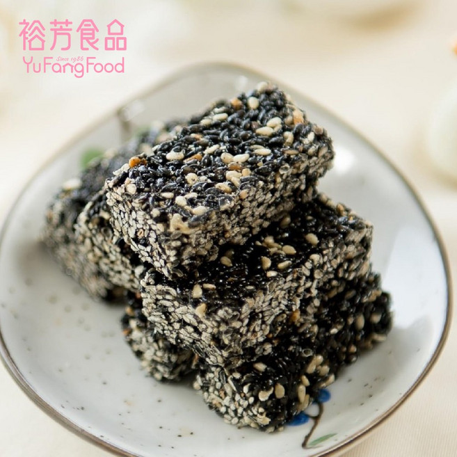 裕芳食品黑糖芝麻酥(罐裝) - 香濃酥脆 獨立包裝方便攜帶 台灣傳統零食點心, 1個