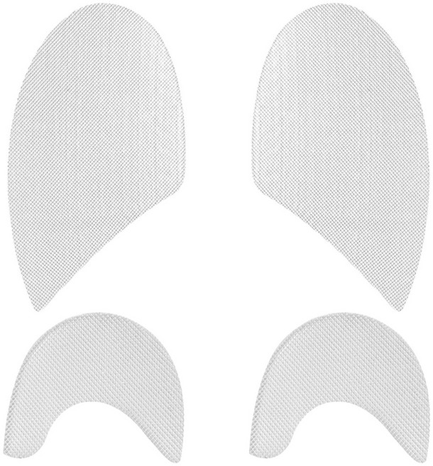 투데이리빙 4개 세트 신발 밑창 보강 패드 운동화 뒷굽 앞꿈치 뒷꿈치 보강제 바닥 마모 보호 관리 수선 보수제, R98128E(투명 4개입, 1세트, 투명 260~265