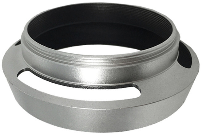 렌즈 그늘 중공 렌즈 후드 전체 메탈 커버 37mm 40.5mm 43mm 46mm 49mm 52mm, 은, 02 Silver_02 49mm, 1개