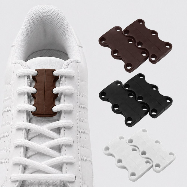 서온리 자석으로 간편하고 강력하게 고정하는 신발끈 고정 클립 운동화끈 풀림방지 스포츠 끈조절 매듭없는 신발끈