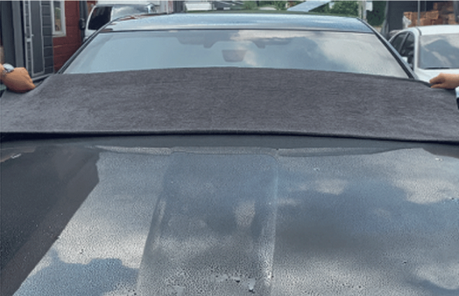 루센트 오토 초극세사 차량용 세차타월 특대형 60x160cm, 1개, 다크 그레이