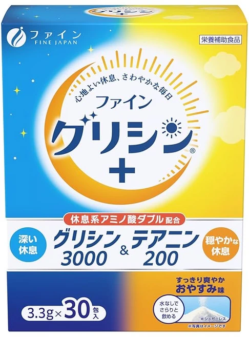 파인글리신+글리신3000 테아닌200 깔끔하고 상쾌한 잘자는 맛 테아닌 국내생산 3.3g×30포입, 1개 - 쿠팡