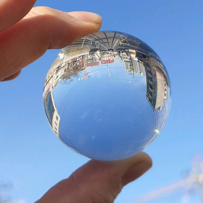 투명 유리구슬 5cm 사진촬영용유리구슬 크리스탈구슬 수정구 수정구슬