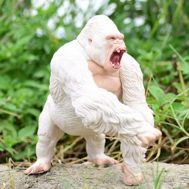 킹콩 굿즈 피규어 미니 액션 장난감 인형 관절, F. 흰색고릴라[1417CM], 1개