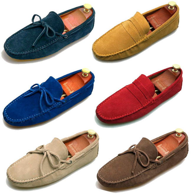 녹트 클래식 스웨이드 소가죽 드라이빙 슈즈 로퍼