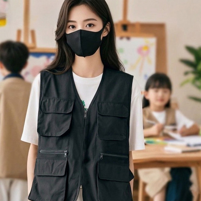 여름 작업조끼 택배조끼 단체복 노가다 회사작업복 안전 근무복 현장작업용 남자 메쉬 여자