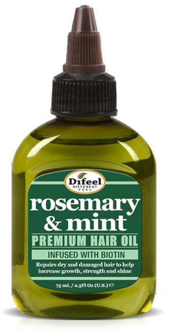 Difeel 로즈마리 및 민트 프리미엄 헤어 오일 비오틴 201.3g(7.1온스), Difeel 로즈마리 및 민트 프리미엄 헤어 오일 비오