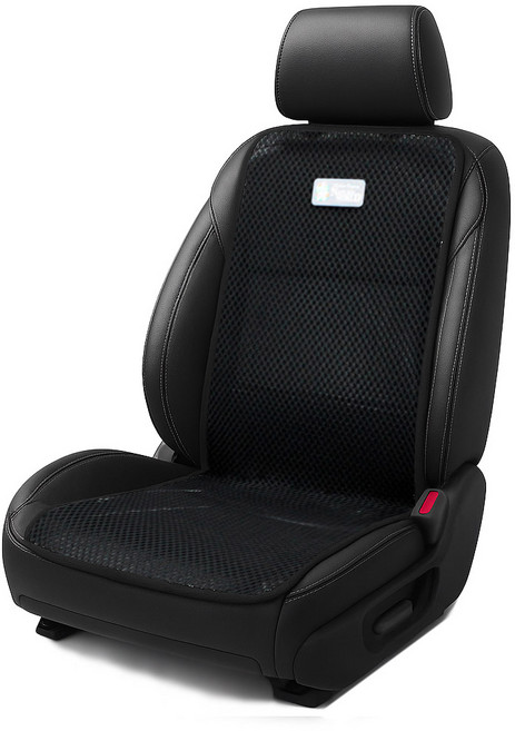 네이처월드 자동차 사계절 매쉬 통풍시트 여름 시트커버, 1개, 슬림리얼블랙