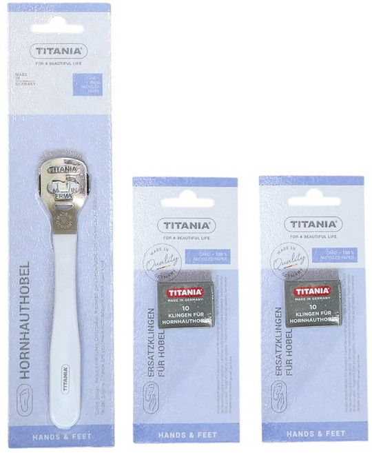 티타니아 콘커터 발각질제거기 날1개+교체날2세트, 1개