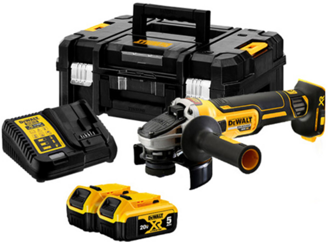디월트 충전 그라인더 DCG405P2 5인치 앵글 그라인더 세트