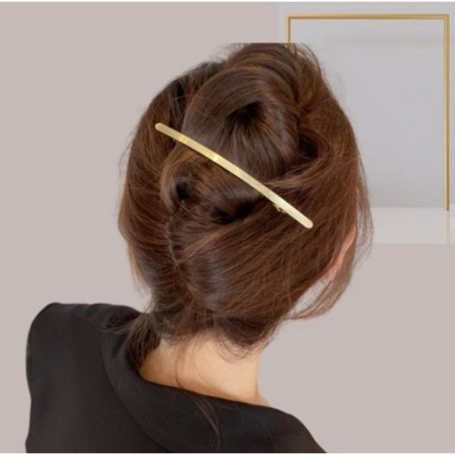 메탈 자동핀 스틸 헤어핀 머리핀 올림머리핀 납작한자동핀 얇은핀 슬림 핀