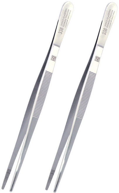 [케이솔루션] 의료용 핀셋 포셉, 2개, 18cm 직선형(고급)