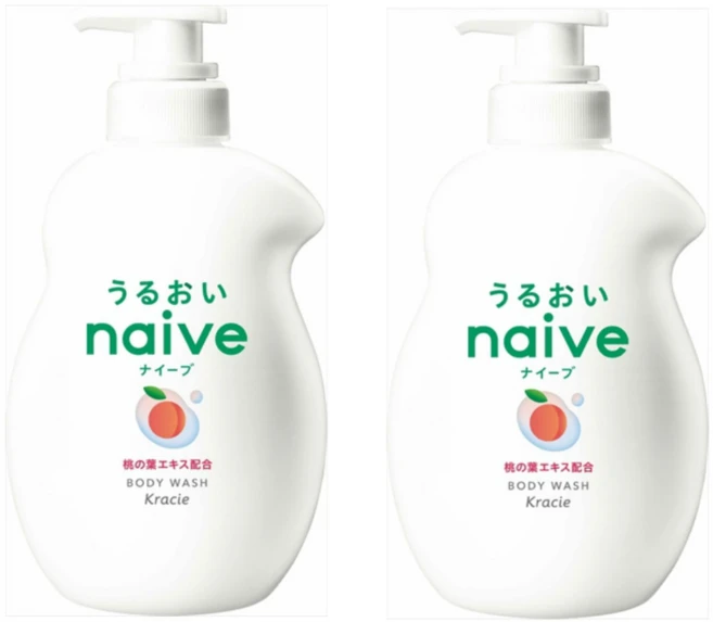 크라시에 나이브 바디워시 복숭아, 2개, 530ml - 쿠팡