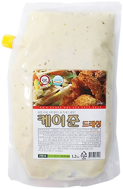 텃밭 치킨 케이준샐러드소스 맛있는 케이준드레싱 1.2kg, 1