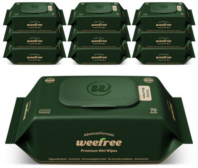 위프리 카밍 그린 캡형 70매 10팩, 10박스, 75g