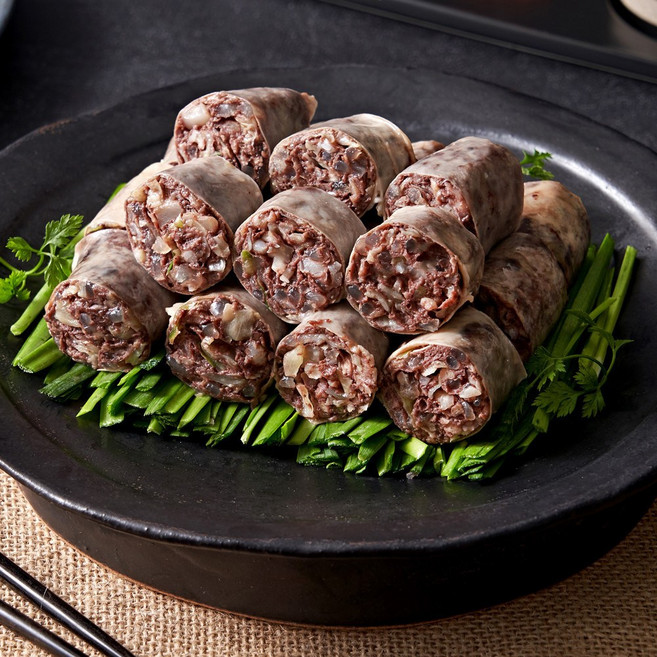 돈두육미 토종순대 500g 토종 소세지 백순대 돼지내장 캠핑 안주, 1개