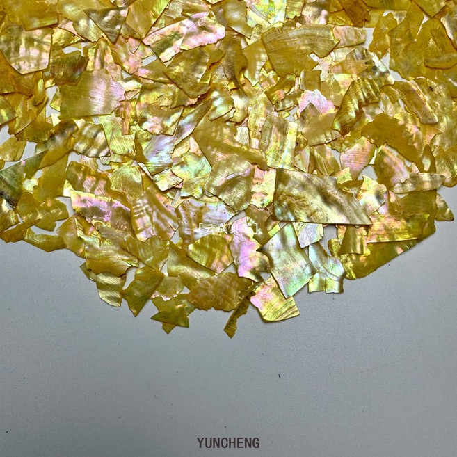 나전칠기 자개공예 재료 및 자개스틱 체험 전복 가루, 골든옐로우 10g