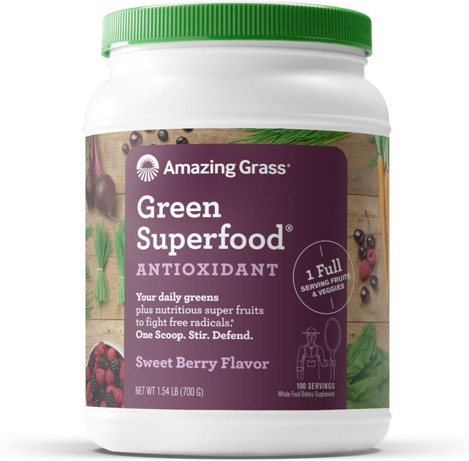 Amazing Grass 그린 수퍼푸드 드링크 파우더 아사이베리, 1개, 700g