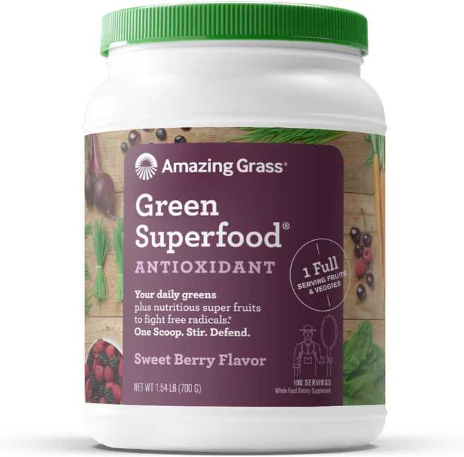 Amazing Grass 그린 수퍼푸드 드링크 파우더 아사이베리, 1개, 700g - 쿠팡