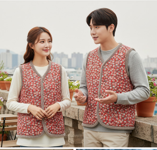 코지톡 2025(퍼엣지) 촌캉스 할머니 김장조끼 누빔 조끼