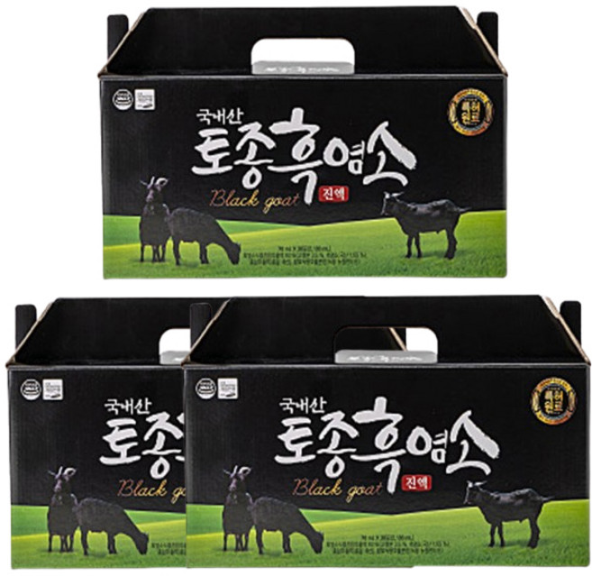 마가목 국내산 토종 흑염소진액 자연방목 엑기스 보양 흑염소즙 꾸지뽕, 70ml, 90개