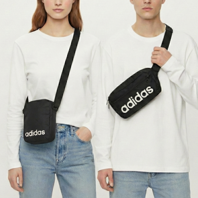 [국내 백화점] 아디다스 크로스 미니 백 허리 가방 남녀 공용 키즈 런닝 러닝 작은