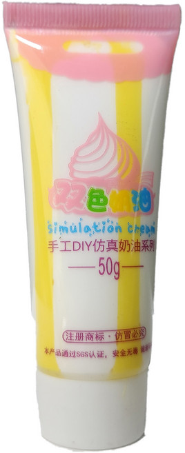 투톤 데코덴생크림, 투톤 화이트옐로우, 1개