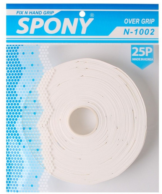 스포니 소프트핏 오버그립 25p, 화이트, 25개