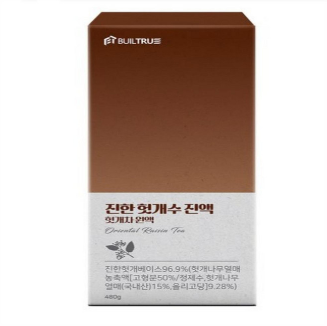 빌트루 진한 헛개수 진액 헛개차 원액, 1개, 480g