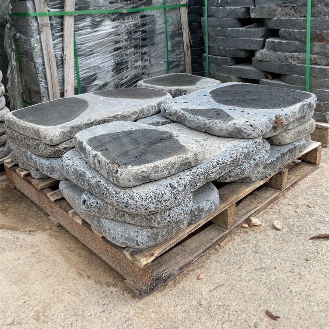 현무암 디딤돌 부정형 굴림 16장 디딤석 정원석 자갈, 1개